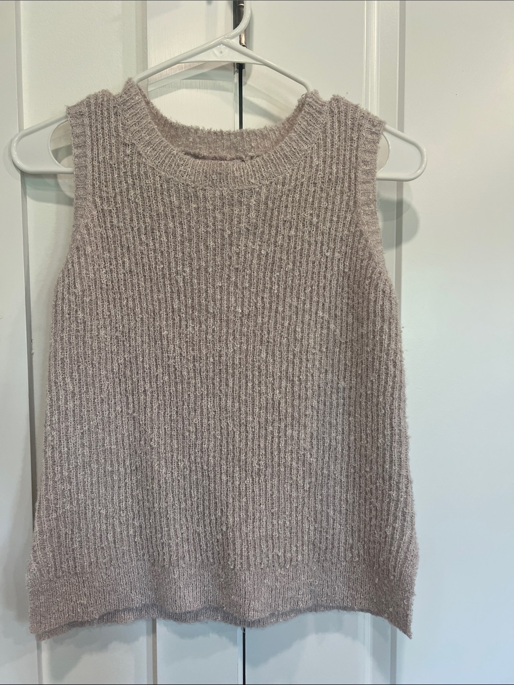 Pink Lily Sleeveless Ribbed Knit Sweater